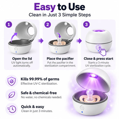 Mavora™ Portable UV Pacifier Sanitizing Case